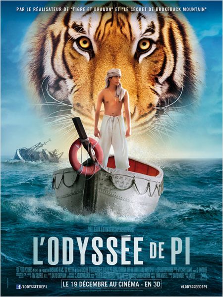 Critique : L’odyssée de Pi – Life of Pi d’Ang Lee avec Suraj Sharma, Irrfan Khan, Adil Hussain