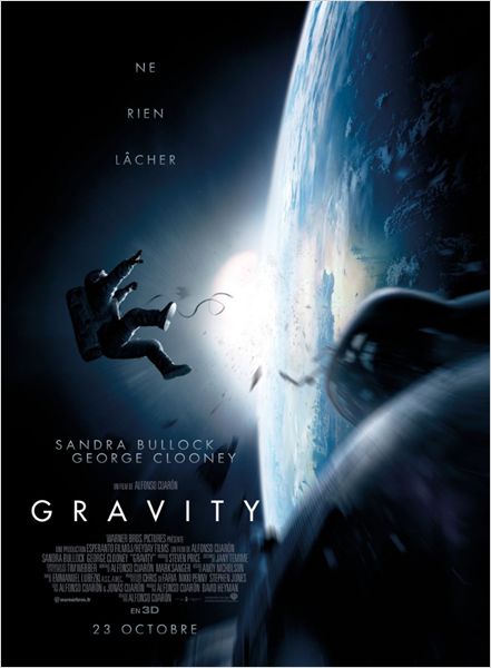 Critique Gravity de Alfonso Cuarón avec Sandra Bullock, George Clooney, Ed Harris