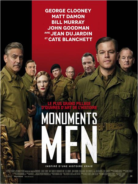 Critique : Monuments Men de et avec George Clooney, Matt Damon, Jean Dujardin, John Goodman
