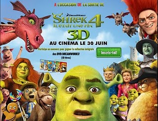 Shrek 4 : Concours Dreamworks, jeux Flash et bande annonce interactive