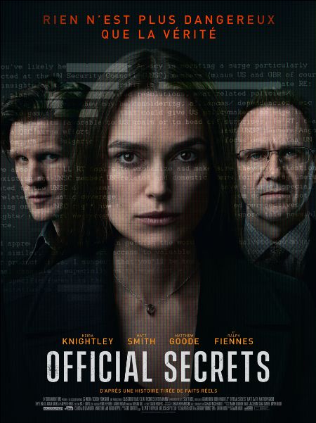 Critique e-cinema – Official Secrets de  Gavin Hood avec Keira Knightley, Matt Smith, Ralph Fiennes